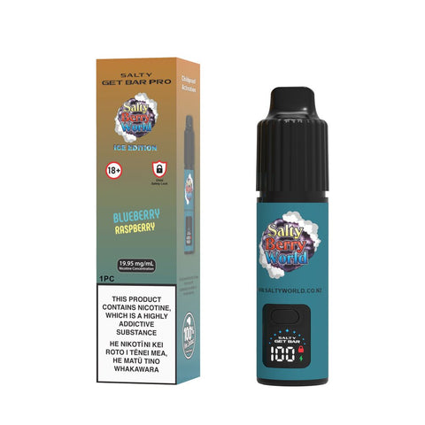 Blueberry Raspberry - Salty GET Bar PRO Disposable Vape | Shisha Glass