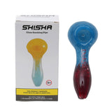 Dokha Double Colored Glass Smoking Pipe 10cm | Shisha Glass