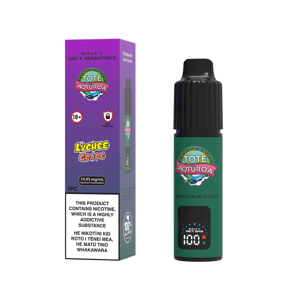 Lychee Grape - Salty GET Bar PRO Disposable Vape | Shisha Glass