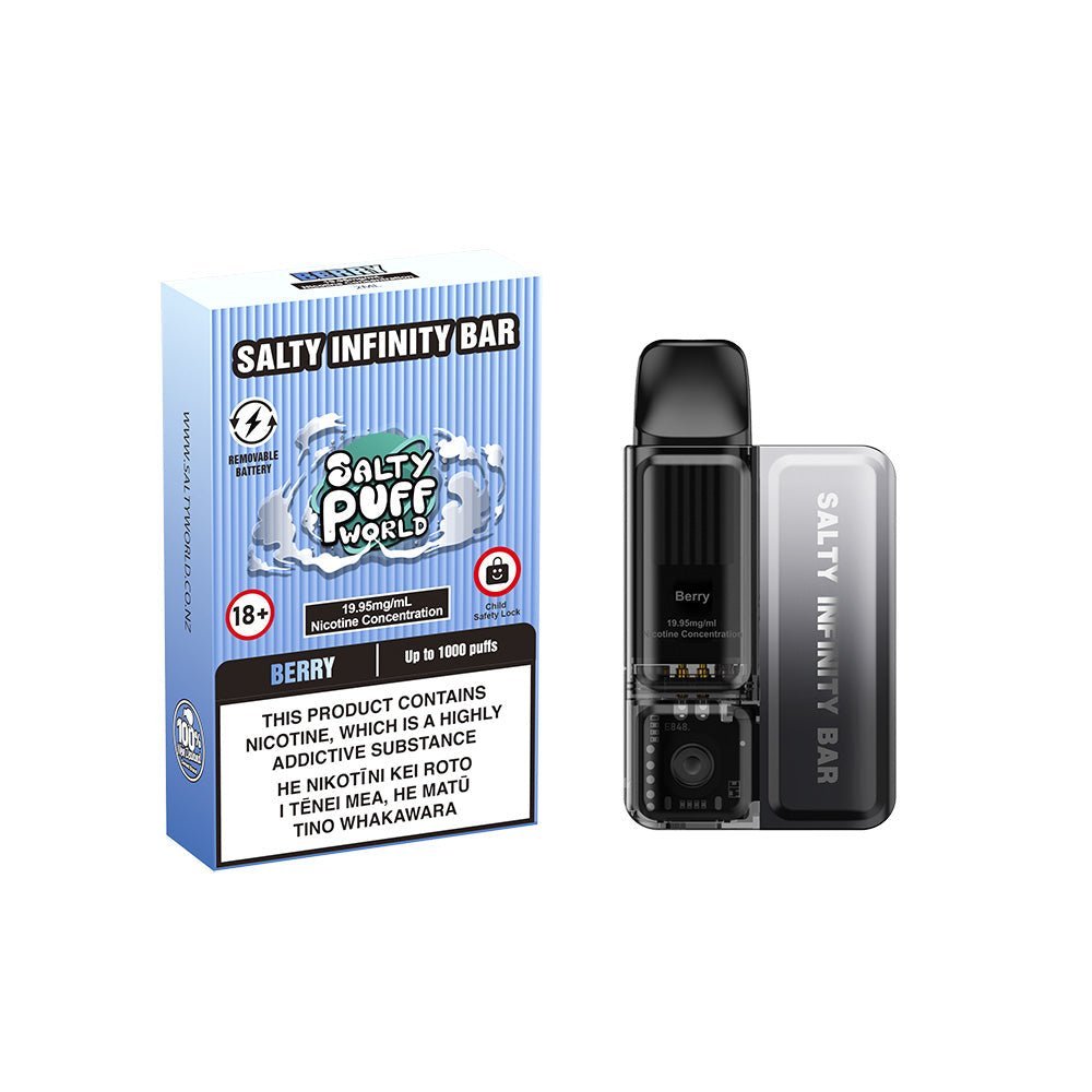 Salty Infinity Bar Berry Disposable Vape | Shisha Glass