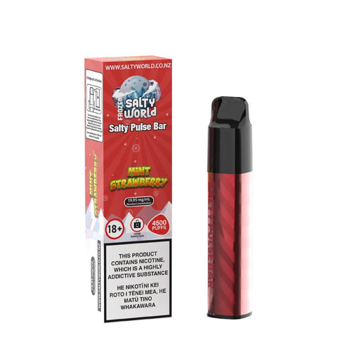 Salty Pulse Bar Mint Strawberry Disposable Vape | Shisha Glass