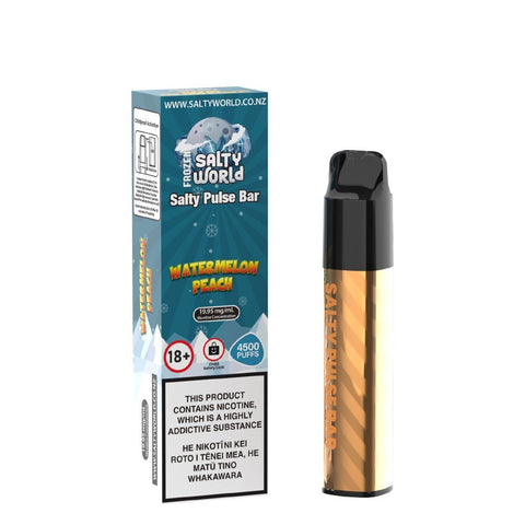 Salty Pulse Bar Watermelon Peach Disposable Vape | Shisha Glass