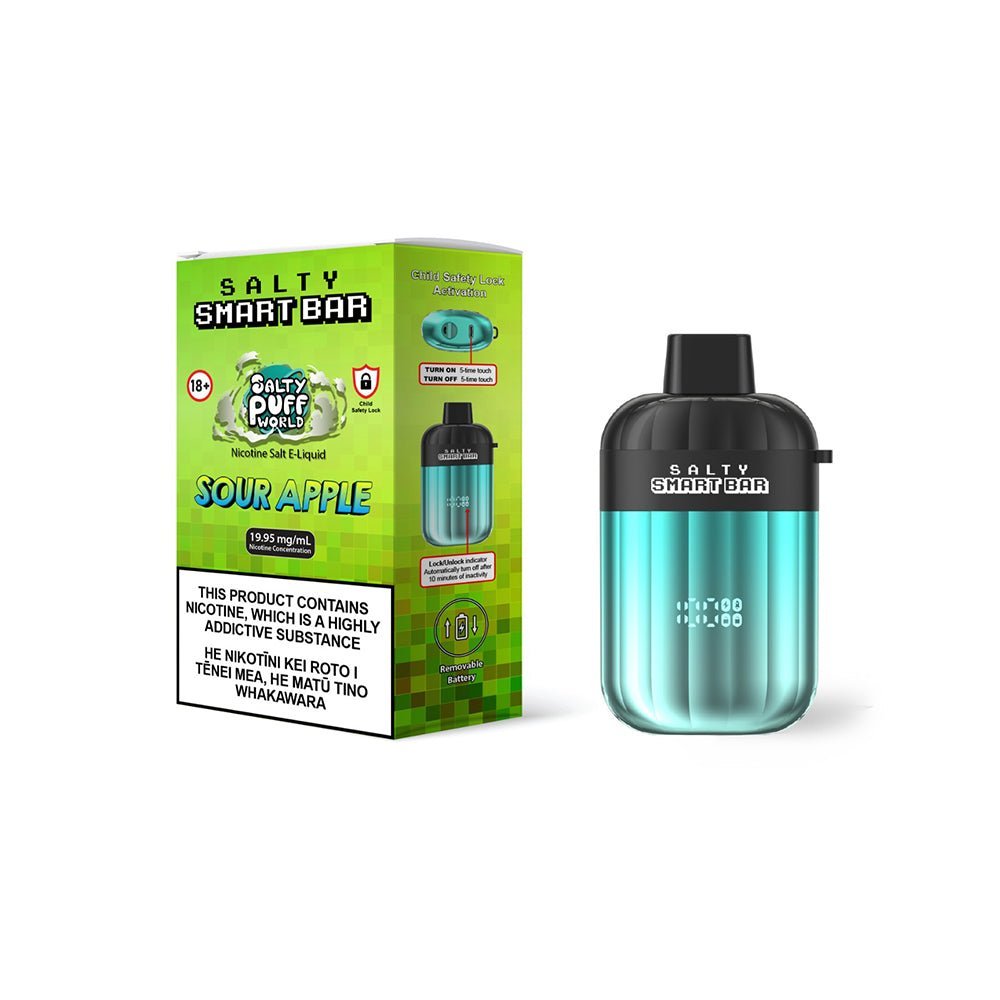 Salty Smart Bar Sour Apple Disposable Vape | Shisha Glass