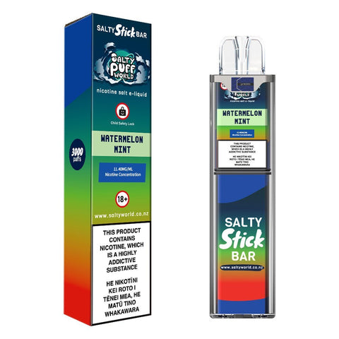 Salty Stick Bar Watermelon Mint Disposable Vape | Shisha Glass