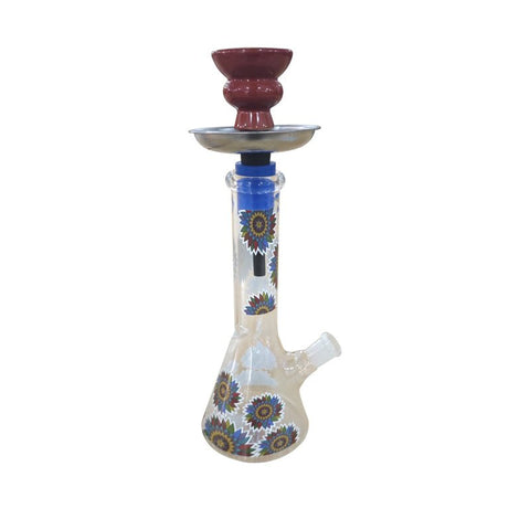 Shisha Glass Floral Shisha Pipe Vase 25cm | Shisha Glass