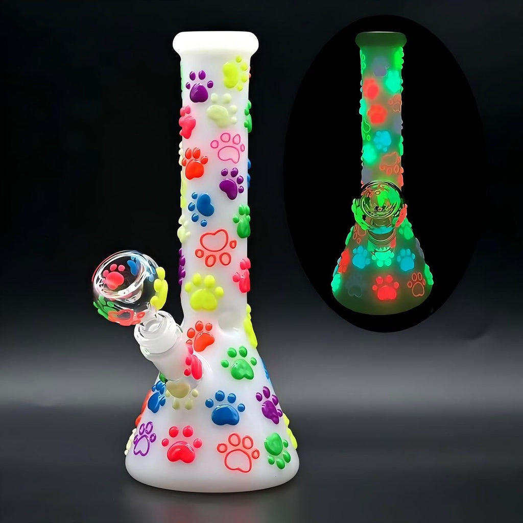 Shisha Glass Noctilucent Dog Paws Shisha Pipe Vase 25cm | Shisha Glass