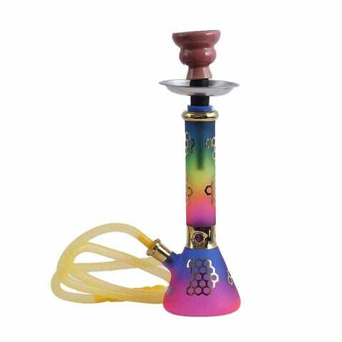 Shisha Glass Rasta Honeycomb Shisha Pipe Vase 26cm | Shisha Glass