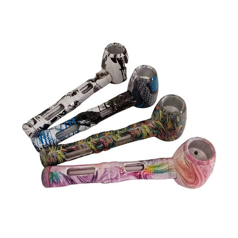 Shishaglass JNMP - 11 Metal and Glass Smoking Pipe | Shisha Glass