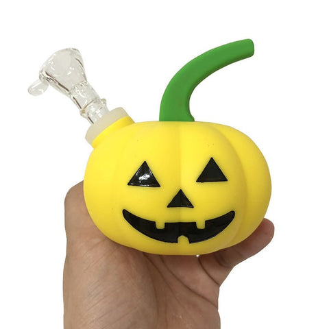 Shishaglass Pumpkin Silicone Waterpipe with Dropcone | Shisha Glass