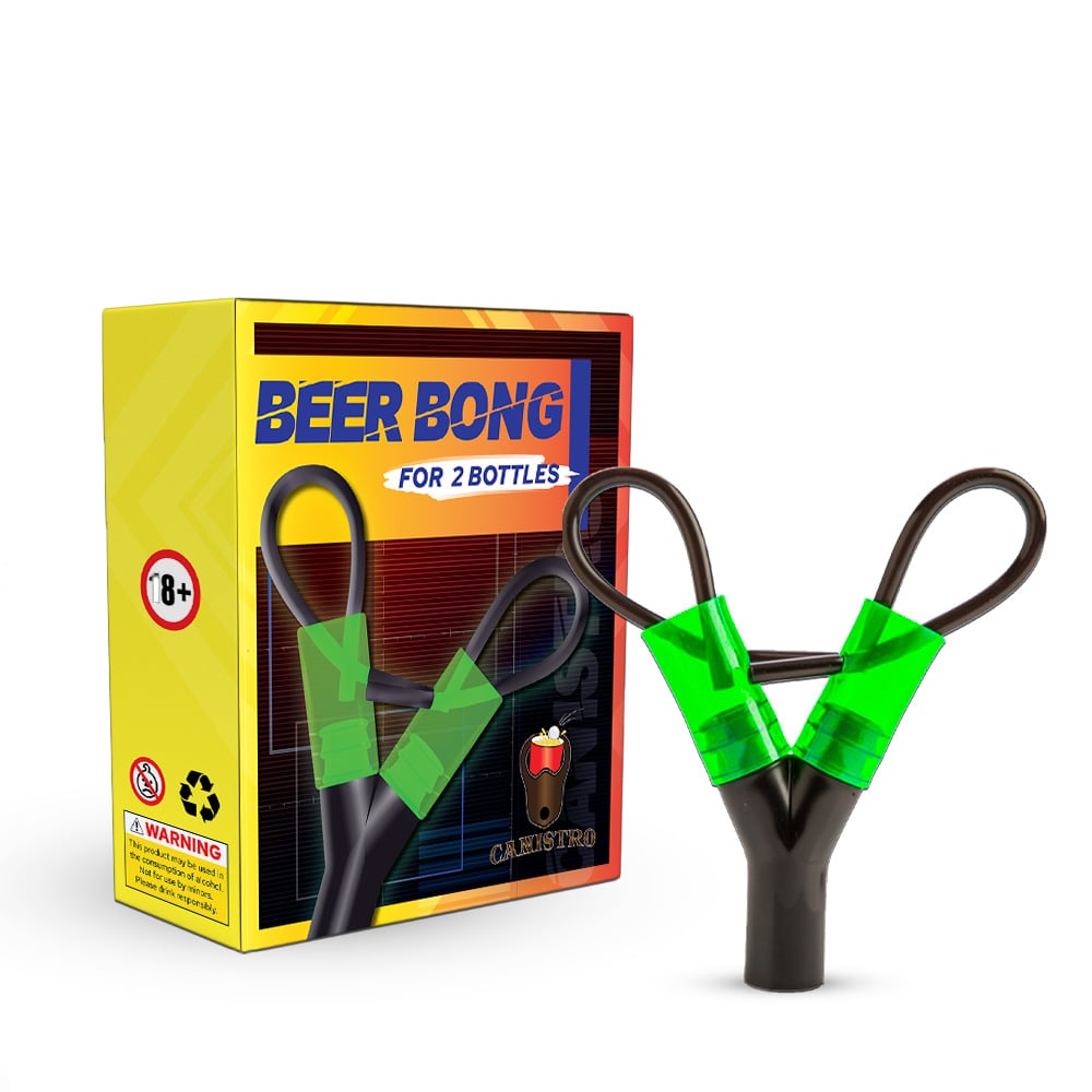 Beer Bong for 2 bottles - Shisha Glass