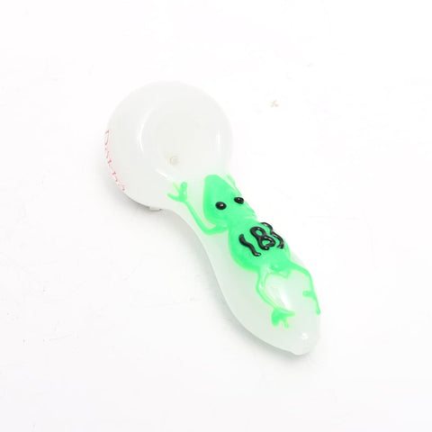 Dokha Glass Froggy Spoon Weed Pipe 10cm - Shisha Glass