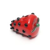 Dokha Glass Spiky Strawberry Spoon Weed Pipe 11cm