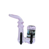 Glass Sherlock Weed Pipe with hooks 12cm - Shisha Glass