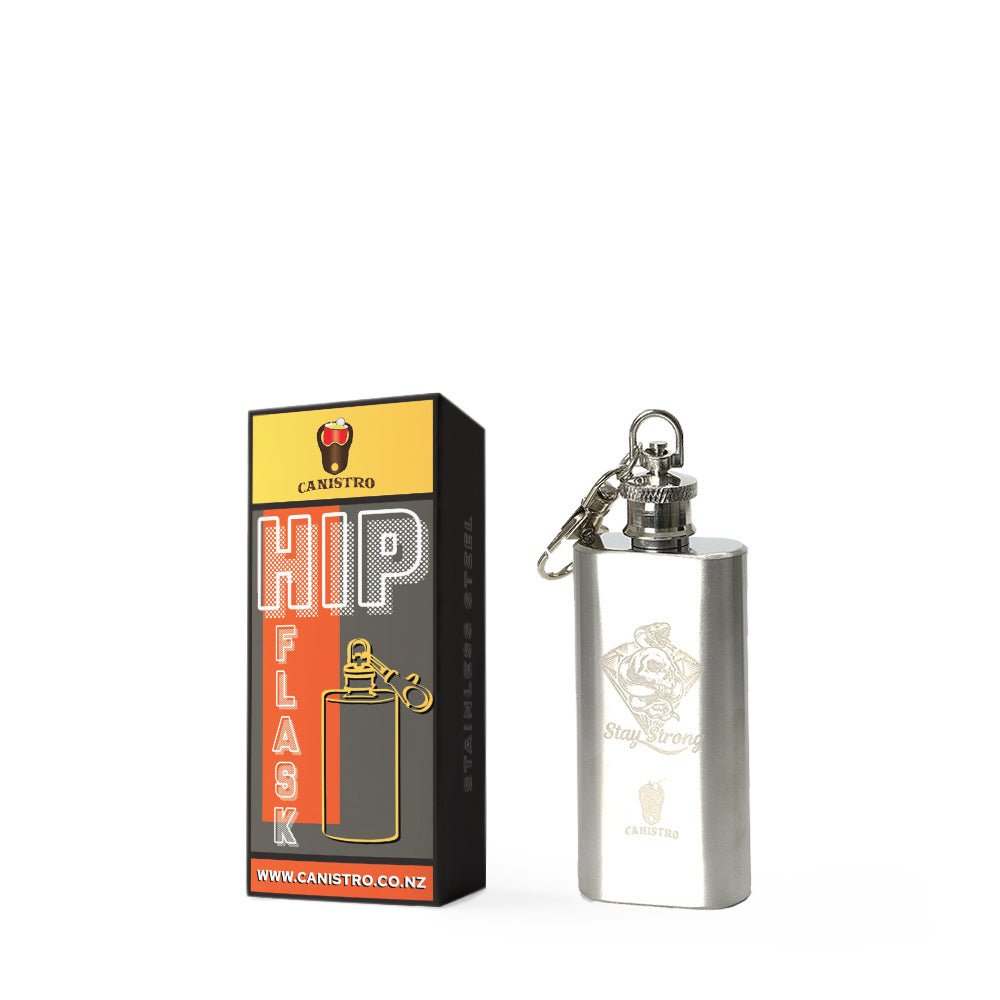 Hip Flask 2oz with Keychain - Shisha Glass