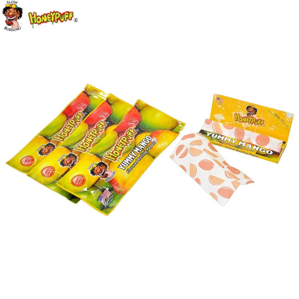 Honey Puff Extra Flavored Rolling Paper 1 1/4 - Mango | Shisha Glass