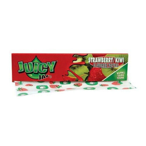 Juicy Jay Strawberry Kiwi King Size (Slim) Paper - Shisha Glass