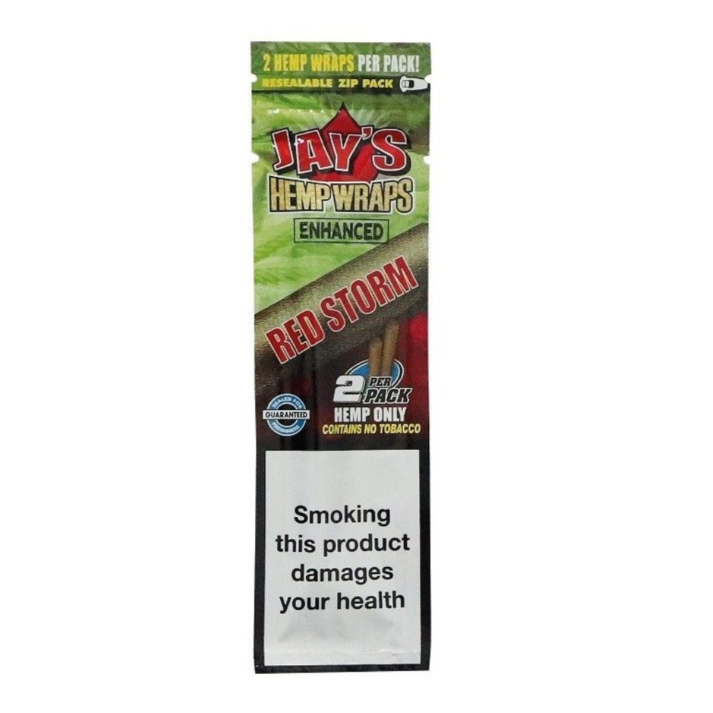 Juicy Jay's Hemp Wrap Enhanced Red Storm 2pk - Shisha Glass