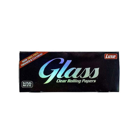 LUXE GLASS King Size Transparent Rolling Paper - Shisha Glass