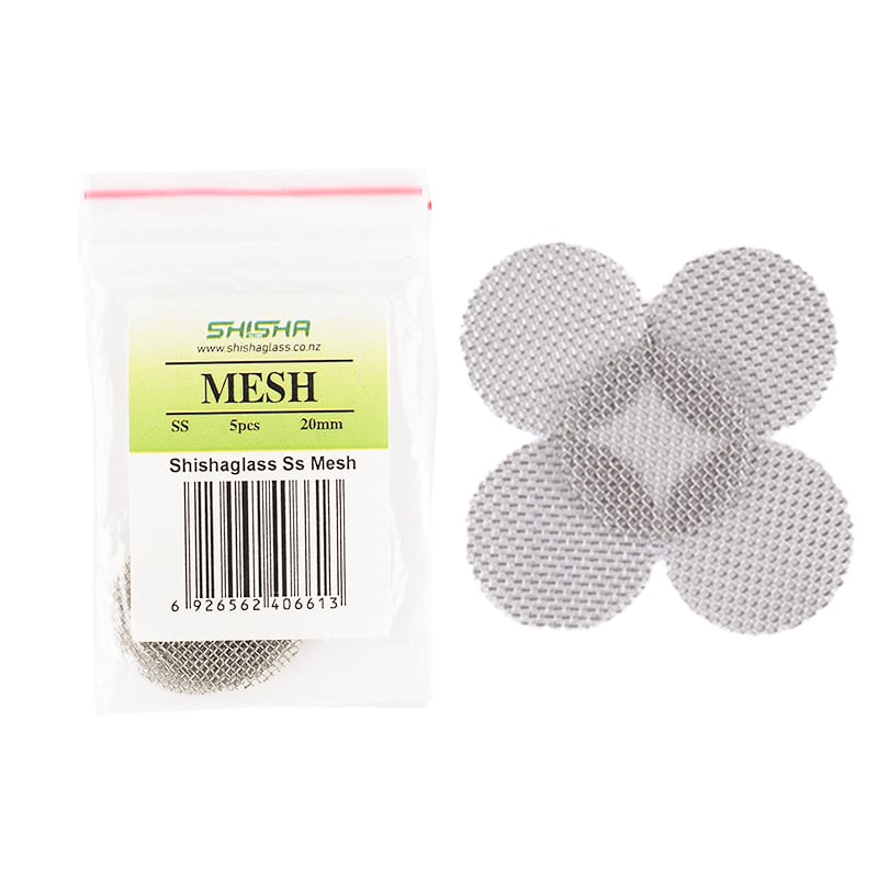 Weed Vaporizer Mesh Stainless Steel 20mm 5pcs - Shisha Glass