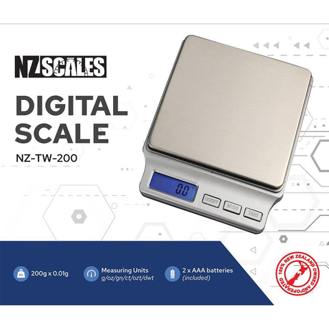 NZ Digital Scale NZ-TW-200 200 x 0.01g - Shisha Glass