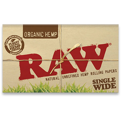 RAW Organic Paper Single Wide - Shisha Glass