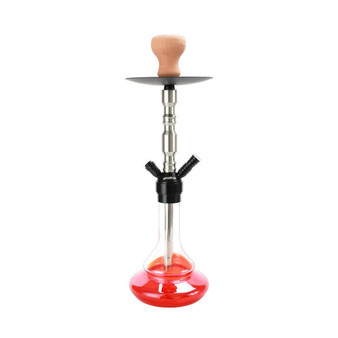 Shisha Glass Thin Base Hookah 1xHose 40cm - Shisha Glass