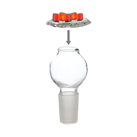 Vase Glass Shisha Bowl 18mm JL0001 - Shisha Glass